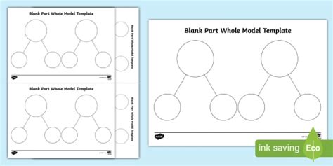 Blank Part Whole Model Template Primary Resources Twinkl