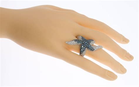 Modern Diamond Gold Starfish Ring At 1stdibs Starfish Diamond Ring