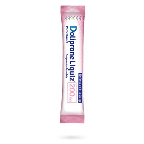 Doliprane Liquiz Mg Parac Tamol Sans Sucre Enfants Sachets Fraise