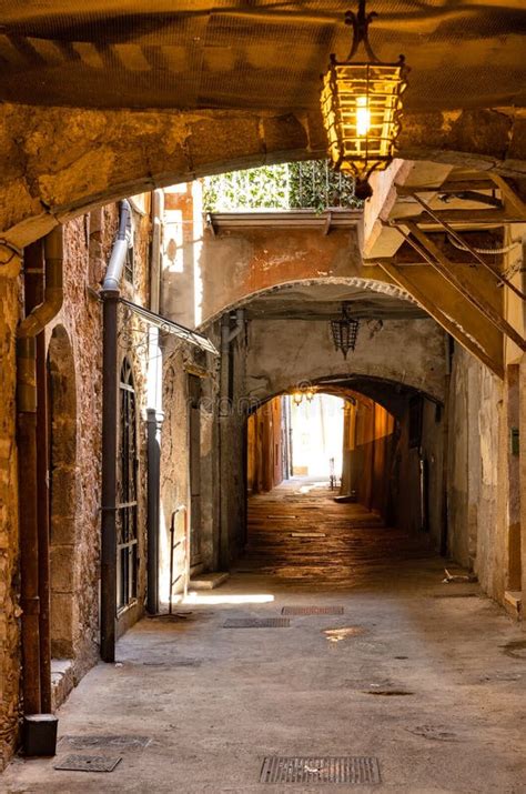 Historic Rue Obscure Dark Street Underground Passageway Under Harbor