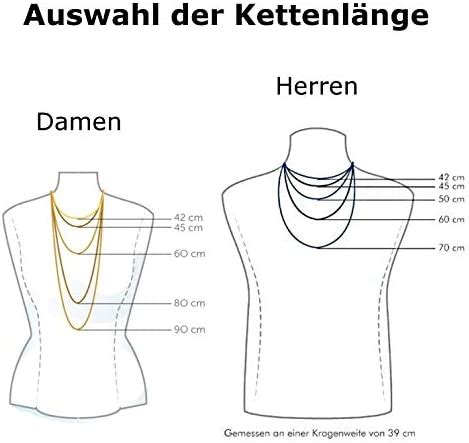 Auroris Echtleder Kette 2 Mm Mit Karabinerverschluss Aus Edelstahl