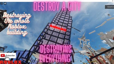 Destroying A City In Destroy A City On Roblox Youtube