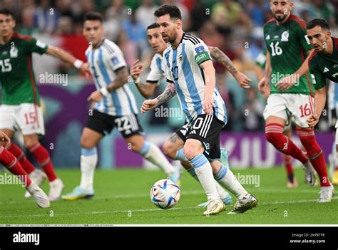 Lionel Messi 10 aus Argentinien während des Fußballspiels der FIFA