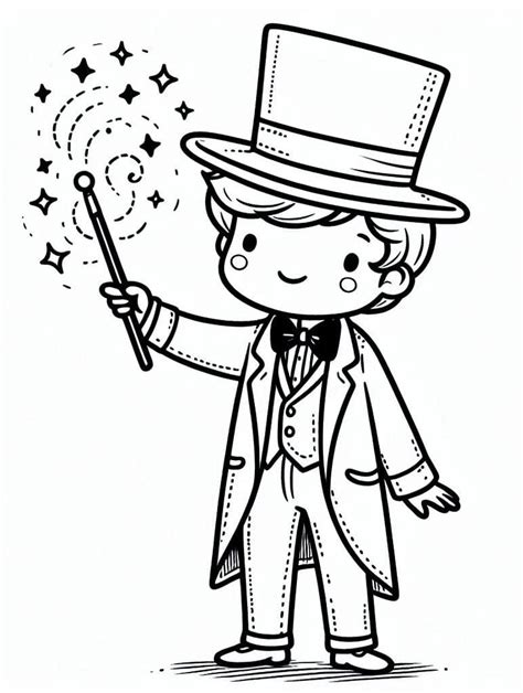 Coloriage Petit Magicien T L Charger Et Imprimer Gratuit Sur