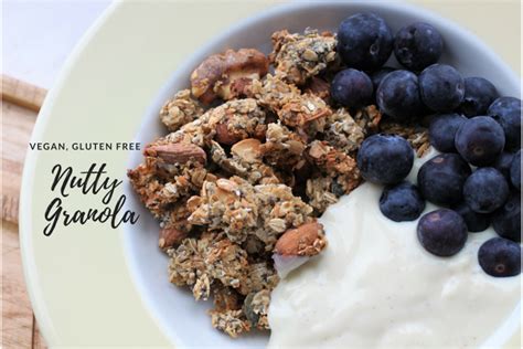 Nutty Granola Recipe Vg Gf Recipeadaymay Glow Steady