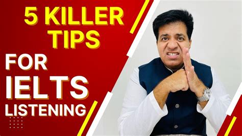 Killer Tips For Ielts Listening By Asad Yaqub Youtube