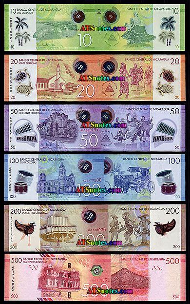 Nicaragua banknotes - Nicaragua paper money catalog and Nicaraguan ...