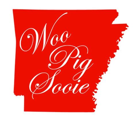 Woo Pig Sooie State Silhouette Arkansas Razorback Svg Png