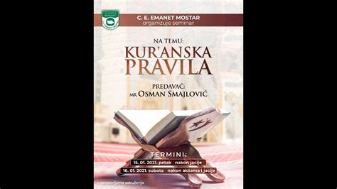 Kur Anska Pravila Mr Osman Smajlovi Youtube