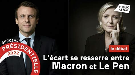 Présidentielle Lécart se resserre entre Macron et Le Pen au second