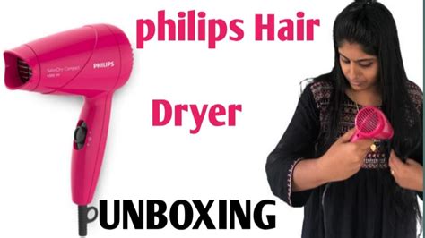 Philips Hp814300 1000 Watt Hair Dryer Pink Unboxing Malayalam