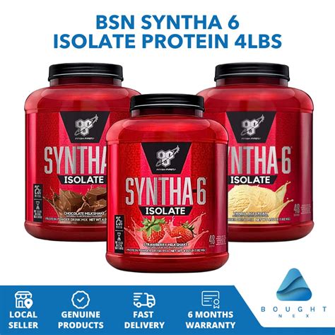 Bsn Syntha 6 Isolate Protein 4lbs Powerful Muscle Building High Quality Fast Acting Nutritious