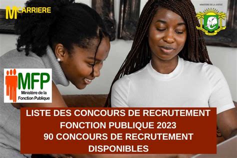 Liste Des Concours De Recrutement Fonction Publique 2023