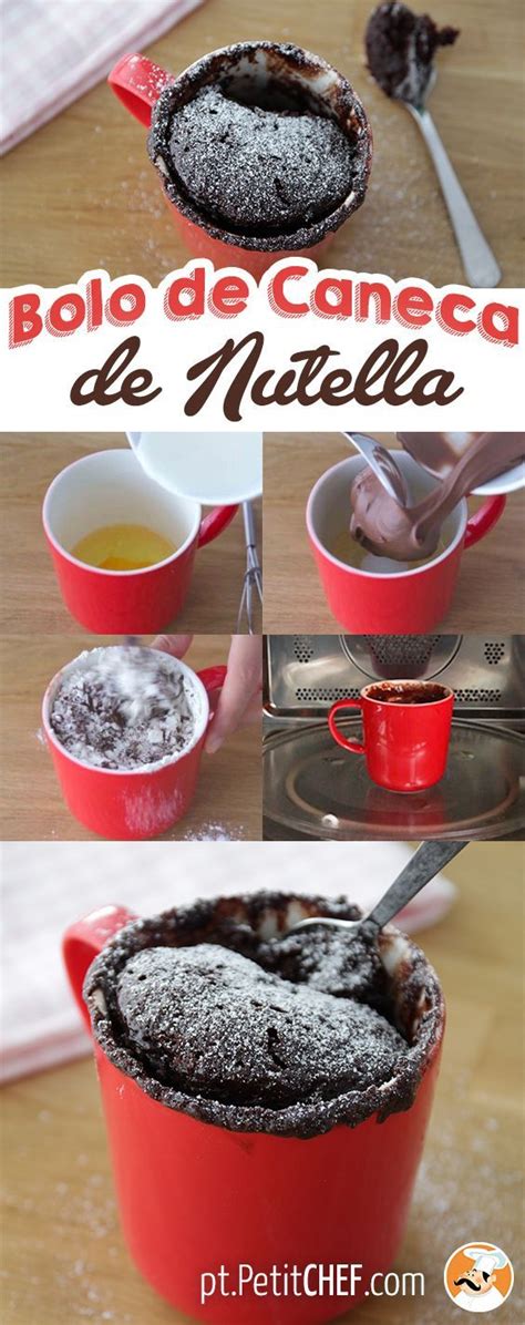 Mug Cake Bolo De Caneca De Nutella No Microondas Receita Petitchef