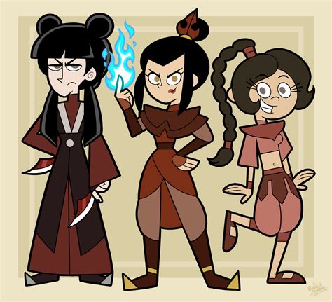 C Fop Style Mai Azula And Ty Lee Atla By Mast3r Rainb0w On