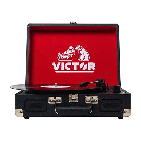 Victor Metro Suitcase Record Player Turntable