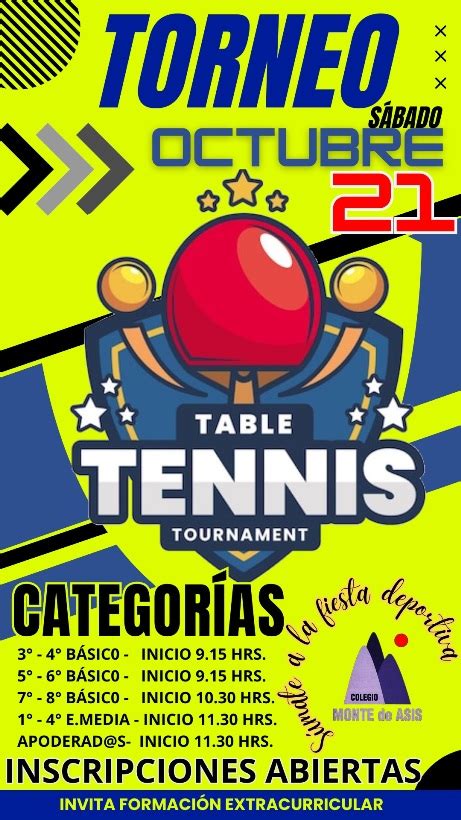 Colegio Monte de Asís Blog Archive Torneo Tenis de Mesa 2023