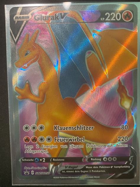 Pokemonkarte Glurak V Fullart Kaufen Auf Ricardo