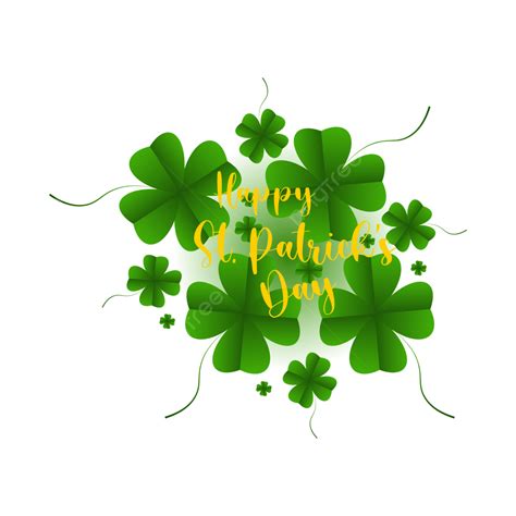 St Patricks Day Vector Design Images Green Clover St Patricks Day