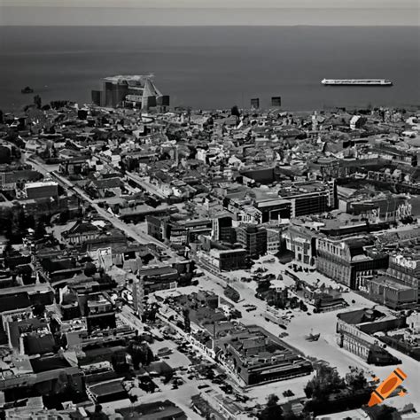 Aerial View Of Green Bay Wisconsin In 1971 On Craiyon