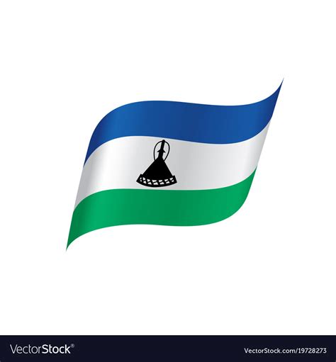 Lesotho flag Royalty Free Vector Image - VectorStock