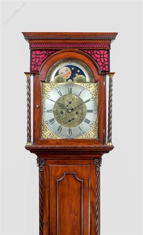 Antiques Atlas Georgian Longcase Clock By Brown Of Glasgow As A