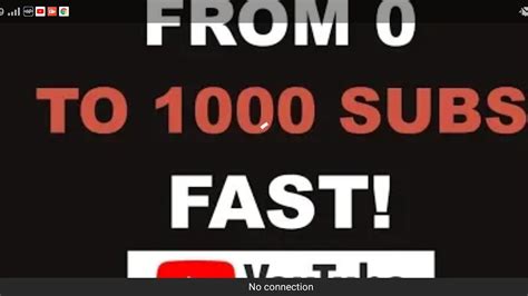 How To 0 Subscribers To 1000 Subscribers 4 Days Youtube