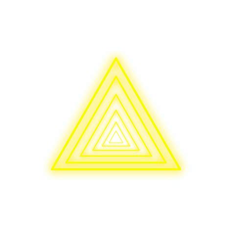 Yellow Neon Triangle 36557201 Png