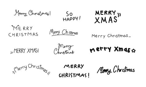 Premium Vector Hand Drawn Merry Christmas Vector Illustration Of