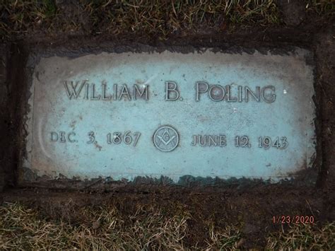 William Barnett Poling 1867 1943 Mémorial Find a Grave