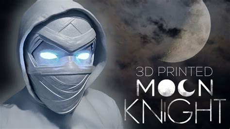 Making Moon Knights Mask With A 3d Printer Youtube