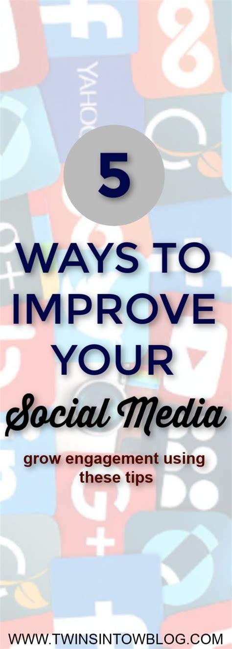 Social Media Infographic 5 Ways To Improve Your Social Media