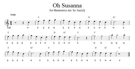 Jazzylj: Oh! Susanna for Harmonica - เพลงบังคับสำหรับฮาร์โมนิก้า