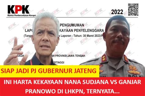 Siap Jadi Pj Gubernur Jateng Sept Ini Harta Kekayaan Nana