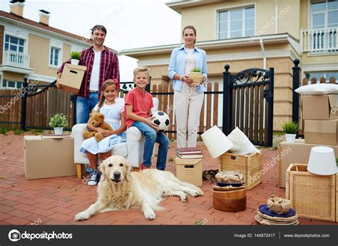 Big Happy Family Moving House Stock Photo by ©pressmaster 144872417