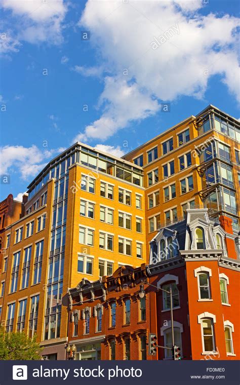 Historic district of US capital near Metro center Stock Photo - Alamy