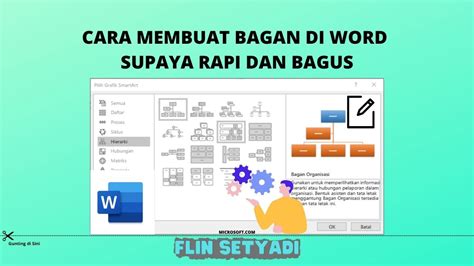 Cara Membuat Bagan Di Word Supaya Rapi Dan Bagus Flin Setyadi