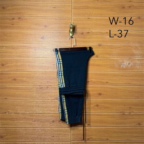 Burberry Vintage Check Panel Track Pants Mens Fashion Bottoms