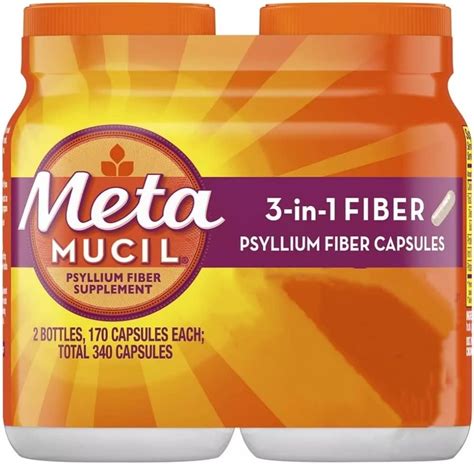 Metamucil Fiber Therapy For Regularity Fiber Supplement 170 Count