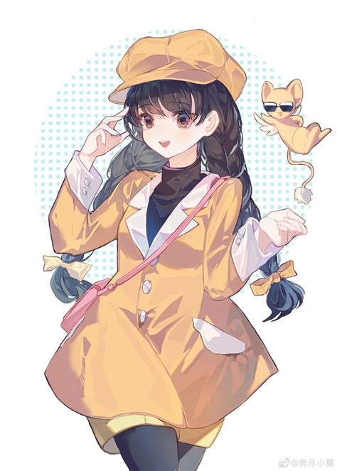 Kero And Daidouji Tomoyo Cardcaptor Sakura Drawn By Benyue Xiao Kui