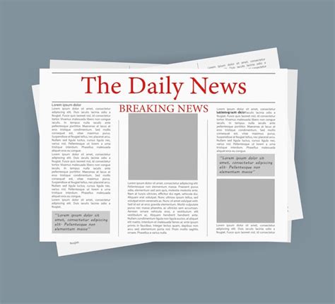 Premium Vector Newspaper Template