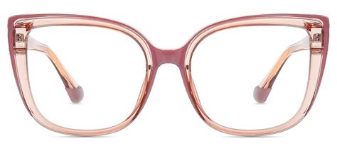 Women Glasses Medium Tr38864 Clear Pink Tr Cat Eye Frame Firmoo Uk