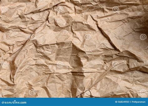 Sheet Of Crumpled Wrapping Paper Yellow Stock Photo Image Of Beige