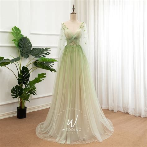 Sage Green Prom Dress With Sleeves Dresses Images 2022 Page 2