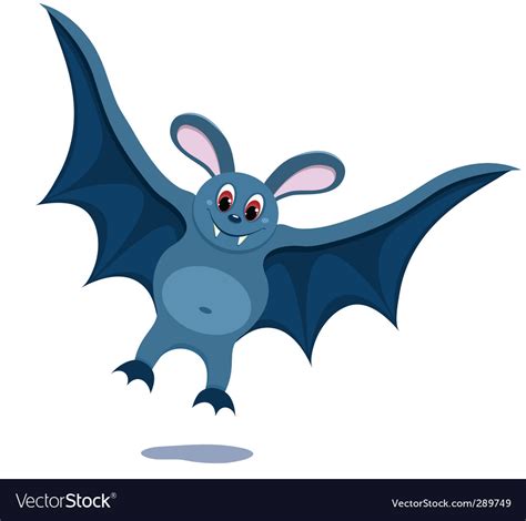 Cartoon bat Royalty Free Vector Image - VectorStock