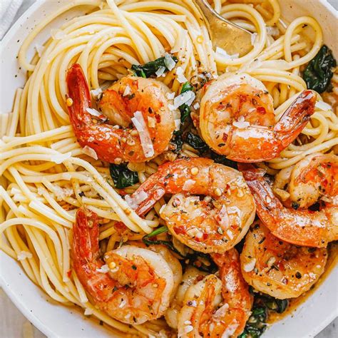 Garlic Butter Shrimp Pasta Recipe With Spinach How To Cook Shrimp