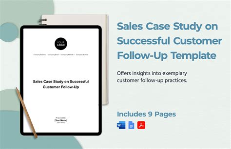 Sales Case Study On Successful Customer Follow Up Template In Pdf Word