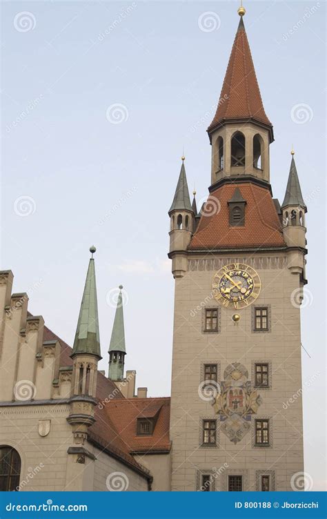 Alten rathaus, munich stock photo. Image of europe, soccer - 800188