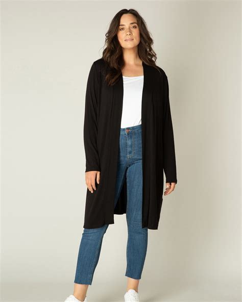 Long Black Cardigan Sweater