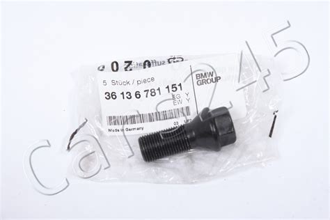 Genuine BMW 1pcs 14 X 1.25 mm Wheel Black Lug Bolt Nut 36136890324 | eBay
